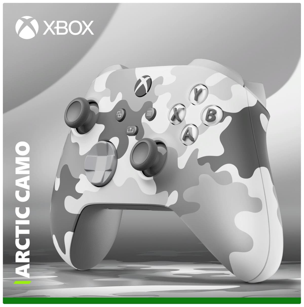 Xbox Arctic Camo peliohjain (White Grey Camouflage)