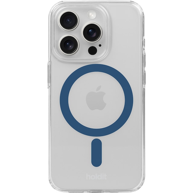 Holdit iPhone 15 Pro MagSafe suojakuori (sininen)