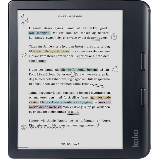 Kobo Libra Colour e-kirjan lukulaite 32 GB (musta)