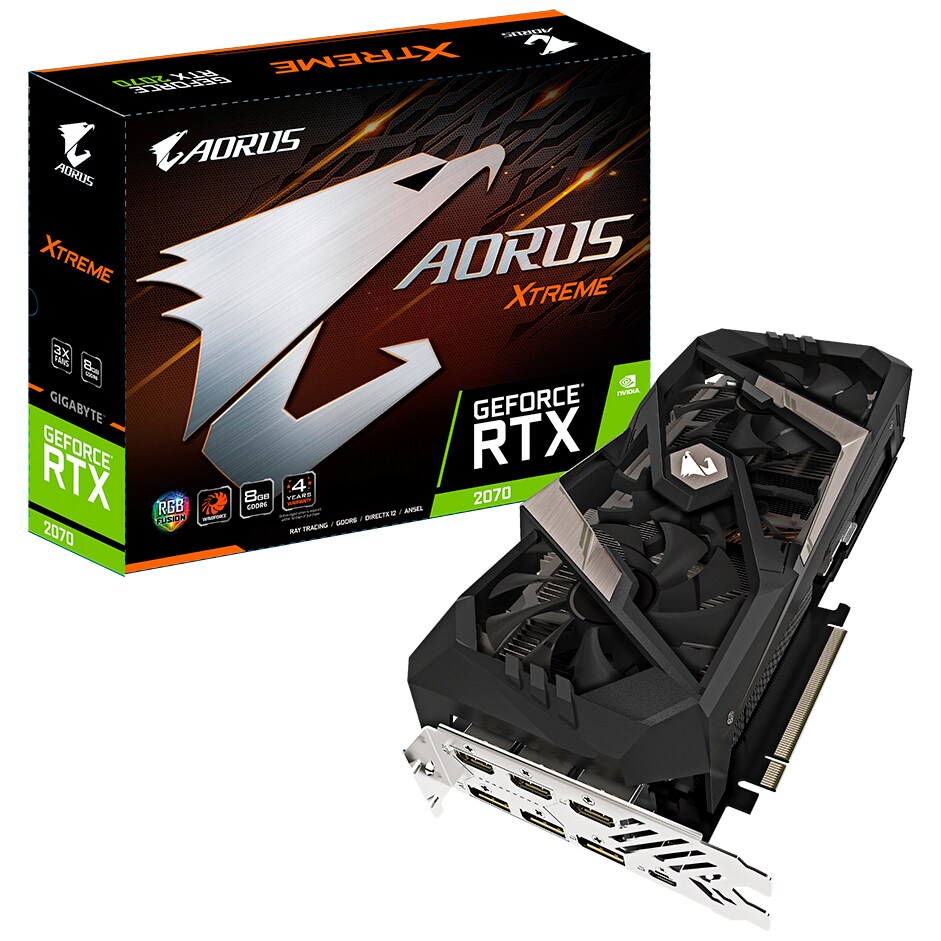 Gigabyte Aorus GeForce RTX 2070 Extreme näytönohjain 8G - Gigantti  verkkokauppa