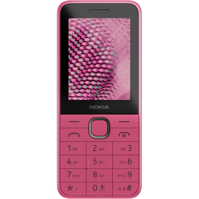 Nokia 225 4G klassinen matkapuhelin (vaaleanpunainen)