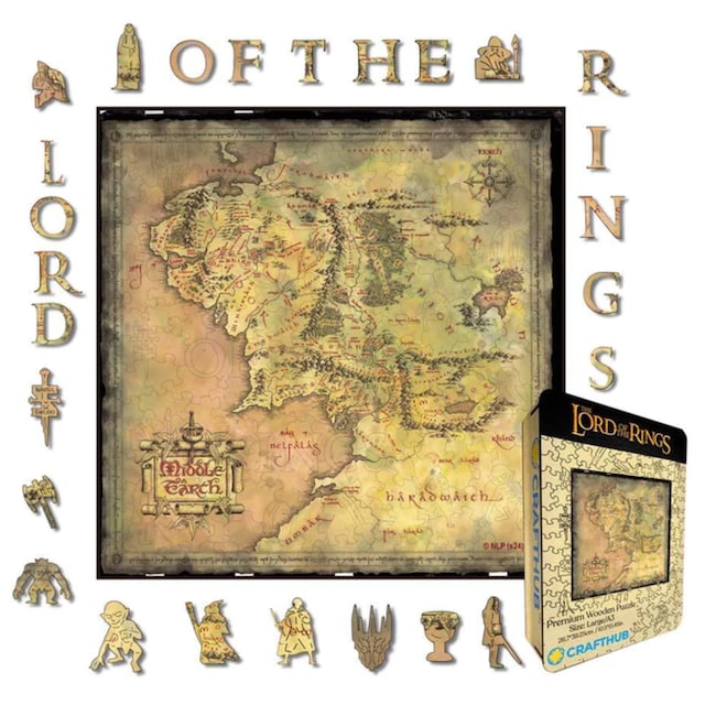 Crafthub The Lord of the Rings palapeli (The Map of Middle-Earth)