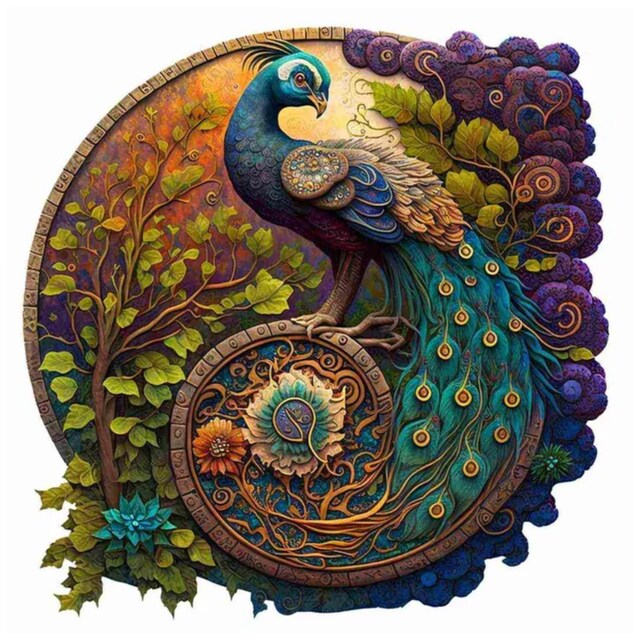 Crafthub Peacock Yin Yang palapeli
