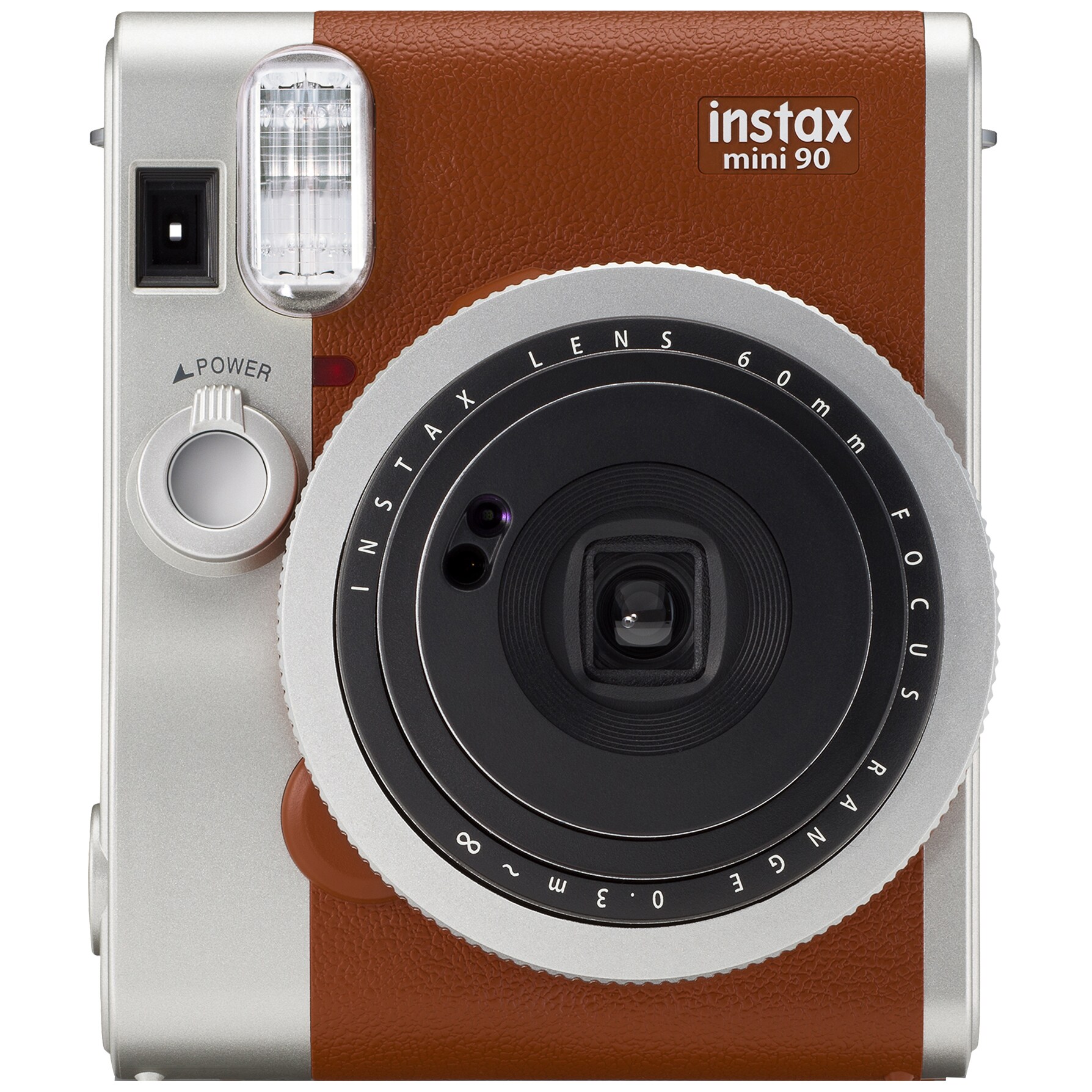Instax mini 90 kompaktikamera (ruskea) - Gigantti verkkokauppa