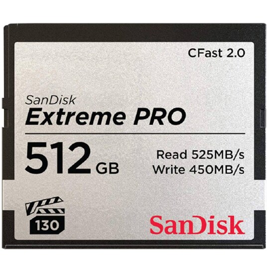 SanDisk CF 2.0 Extreme Pro 512 GB muistikortti - Gigantti verkkokauppa