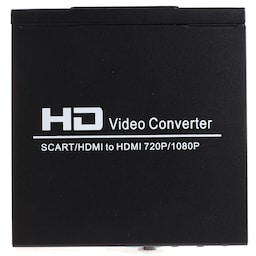 NORTH SCART+HDMI - HDMI HD Muunnin ja Switch Musta