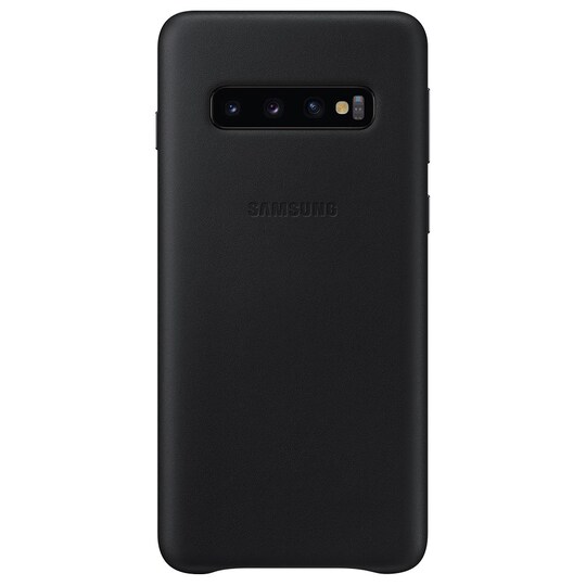 Samsung Galaxy S10 nahkainen suojakuori (musta) - Gigantti verkkokauppa