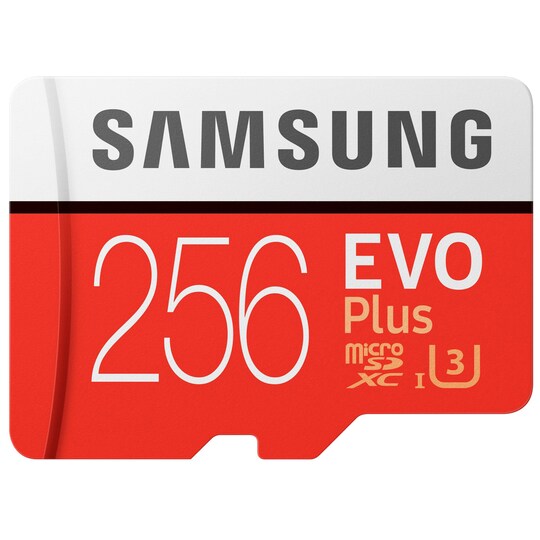 Samsung Evo Plus Micro SDXC UHS-3 muistikortti 256 GB - Gigantti  verkkokauppa