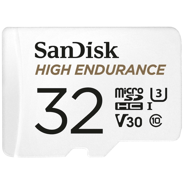 SanDisk MicroSDHC Endurance muistikortti SD adapterilla 32 GB