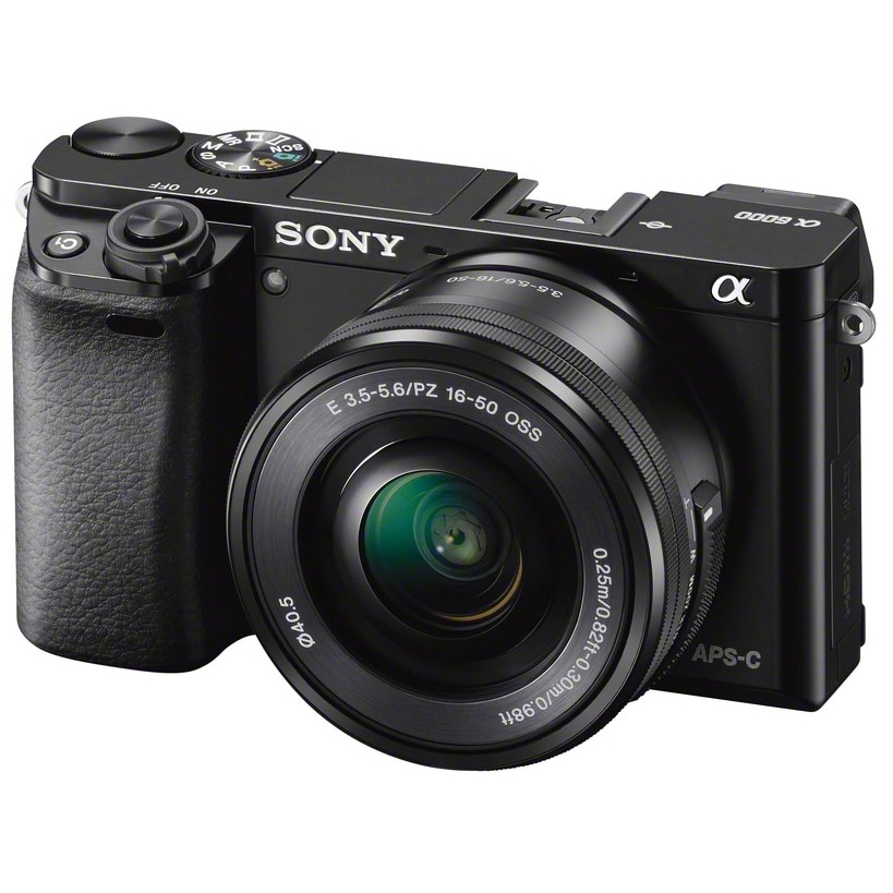 Sony A6000 järjestelmäkamera + 16-50mm PZ (musta) - Gigantti verkkokauppa