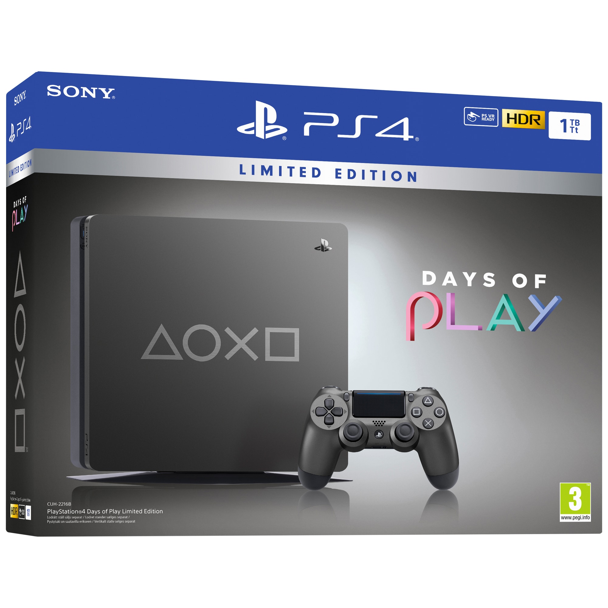 PlayStation 4 Slim 1 TB + Days of Play Limited Edition - Gigantti  verkkokauppa