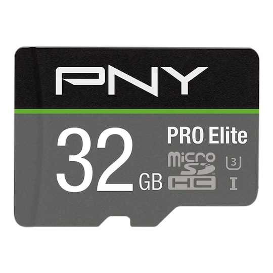 PNY PRO Elite Micro SDHC U3 V30 muistikortti 32 GB - Gigantti verkkokauppa