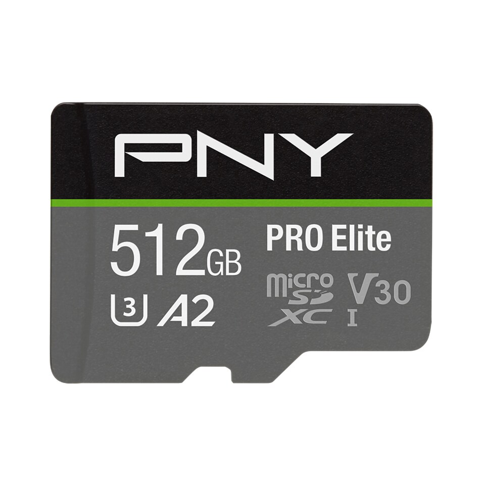 PNY PRO Elite Micro SDXC U3 V30 muistikortti 512 GB - Gigantti verkkokauppa