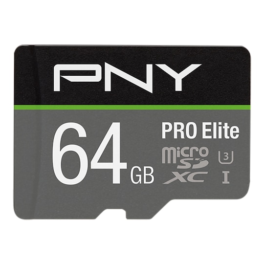 PNY PRO Elite Micro SDXC U3 V30 muistikortti 64 GB - Gigantti verkkokauppa