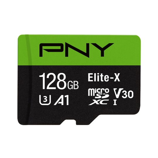 PNY Elite-X Micro SDXC U3 V30 muistikortti 128GB - Gigantti verkkokauppa