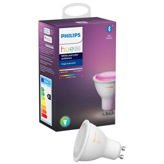 Philips Hue White and Color Ambiance LED lamppu GU10 - Gigantti verkkokauppa