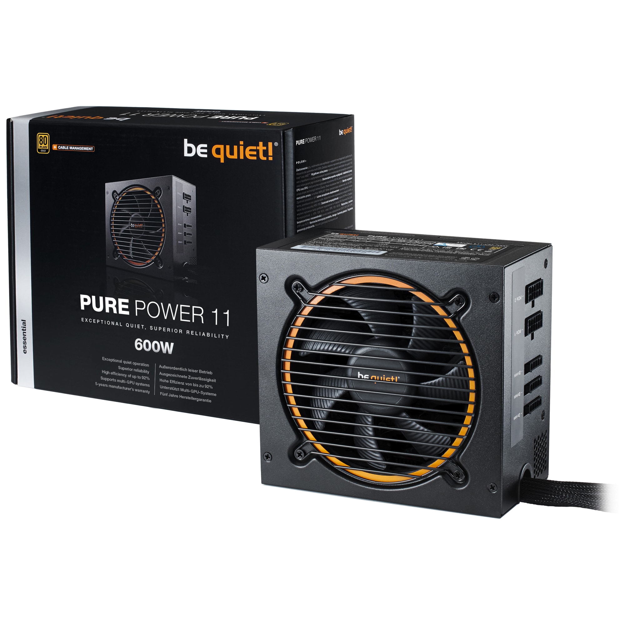 be quiet! Pure Power 11 600W virtalähde - Gigantti verkkokauppa