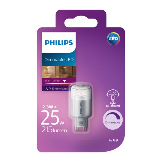 Philips LED-polttimo 2,3W G9 - Gigantti verkkokauppa