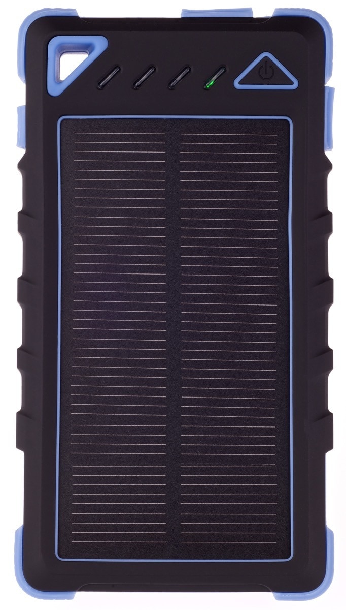 GreyLime Power Solar, 8000 mAh varavirtalähde, 1,2W aurinko laturi, Sininen  - Gigantti verkkokauppa