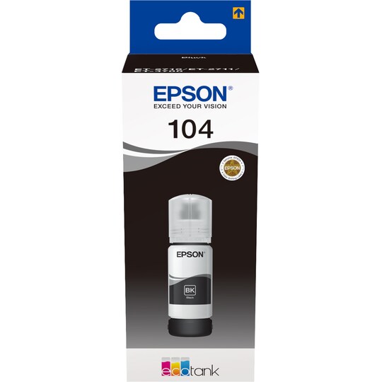 Epson 104 EcoTank mustekasetti (musta) - Gigantti verkkokauppa