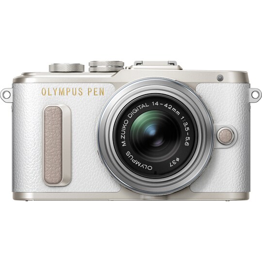 Olympus PEN E-PL8 CSC kamera +14-42 mm objektiivi 1442 IIR (valkoinen) -  Gigantti verkkokauppa