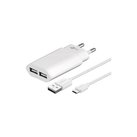 Goobay USB-laturi Micro-USB kaapeli - 2XUSB - Gigantti verkkokauppa