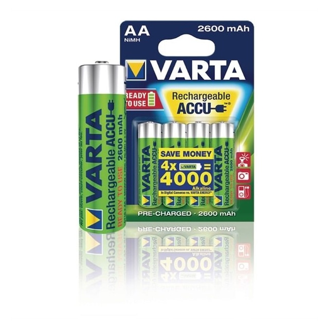 Varta Power 2600 mAh AA paristot (4 kpl)