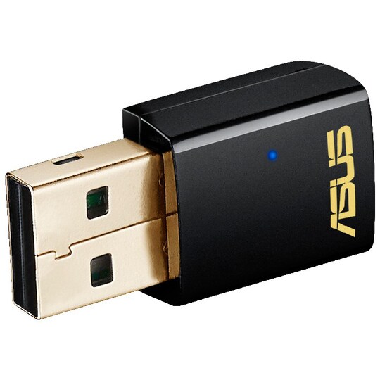 Asus USB-AC51 WiFi-ac sovitin (musta) - Gigantti verkkokauppa
