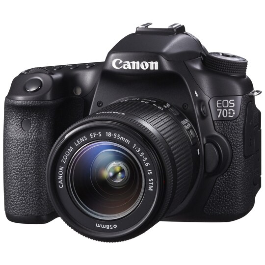 Canon EOS 70D järjestelmäkamera + 18-55mm IS STM - Gigantti verkkokauppa