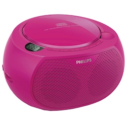 Philips kannettava CD-soitin AZ100 (pinkki)