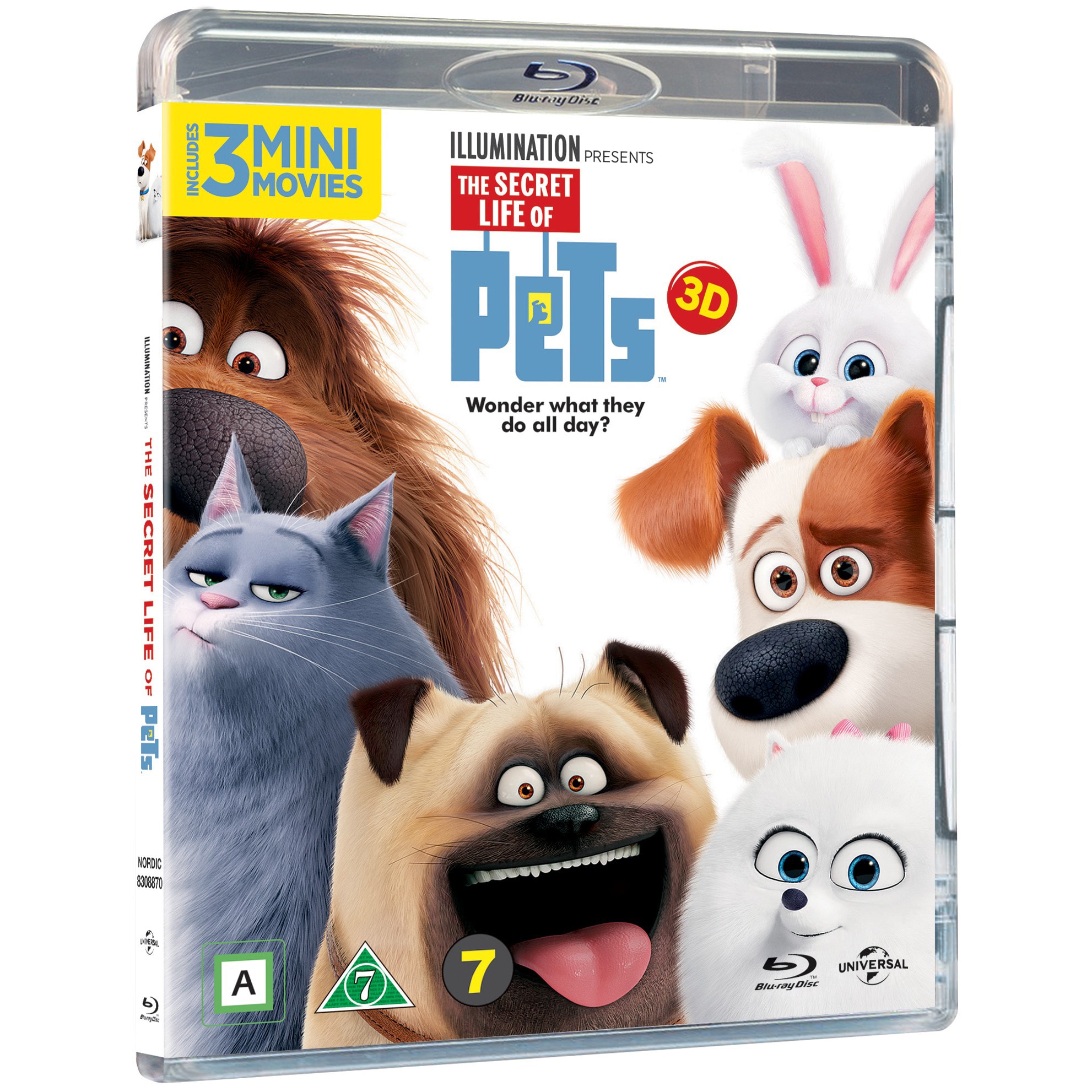 Lemmikkien salainen elämä (3D Blu-ray) - Gigantti verkkokauppa