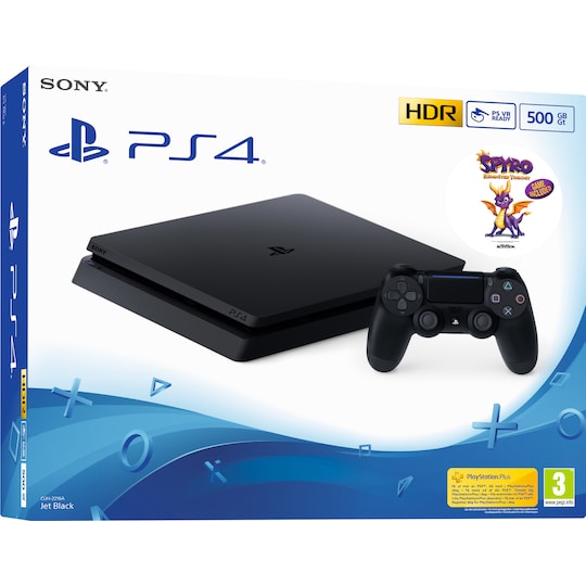 PlayStation 4 Slim 500 GB + Spyro Reignited Trilogy - Gigantti verkkokauppa