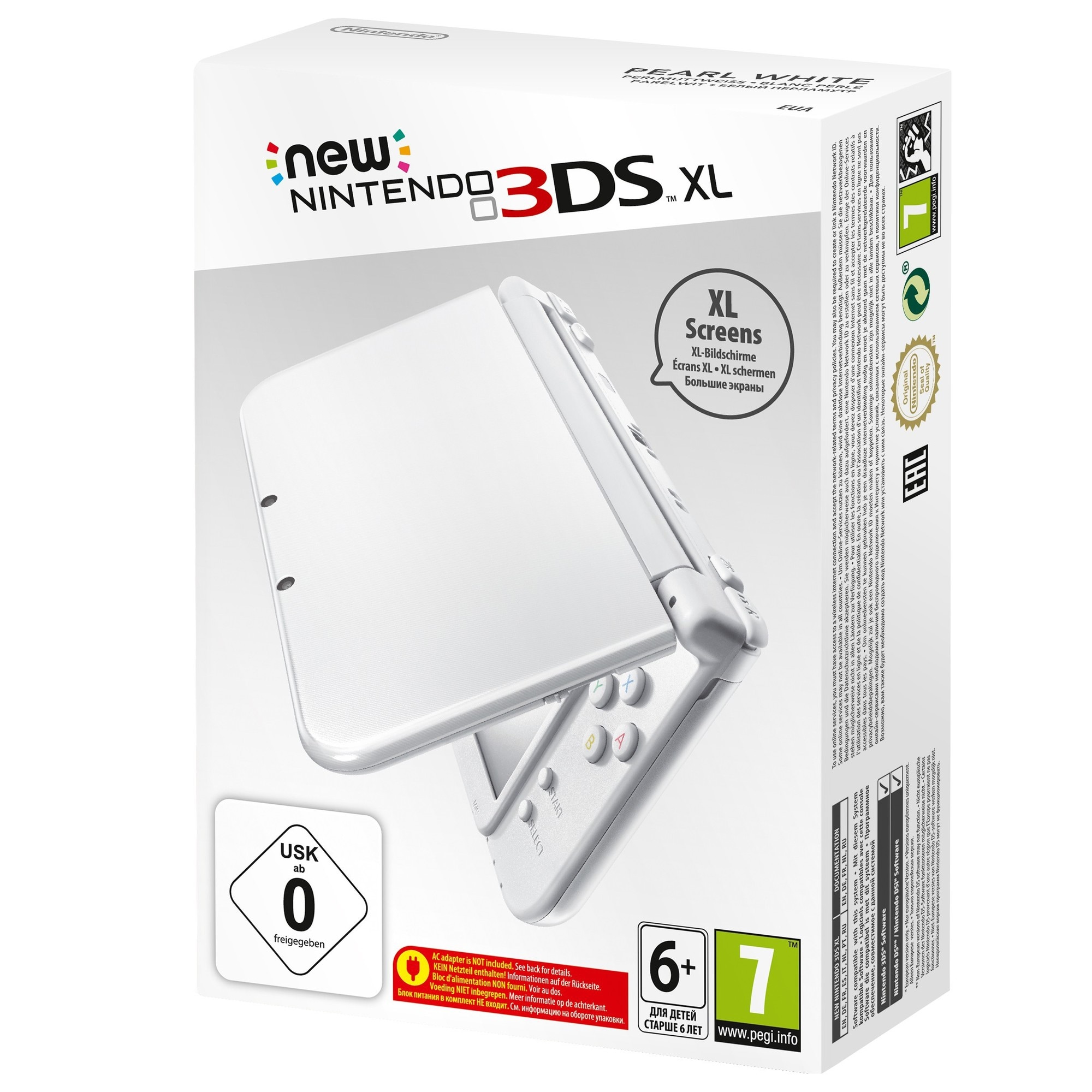 Uusi Nintendo 3DS XL pelikonsoli (helmenvalkoinen) - Gigantti verkkokauppa