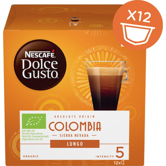 Nescafe Dolce Gusto Colombia Lungo Organic kahvikapselit