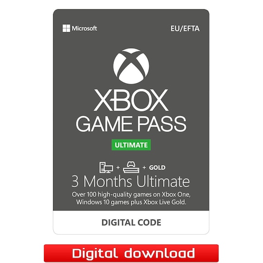 Xbox Game Pass Ultimate 3 kk tilaus - Gigantti verkkokauppa