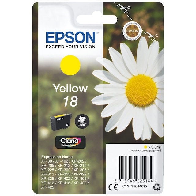 Epson Claria Home 18 mustekasetti (keltainen)