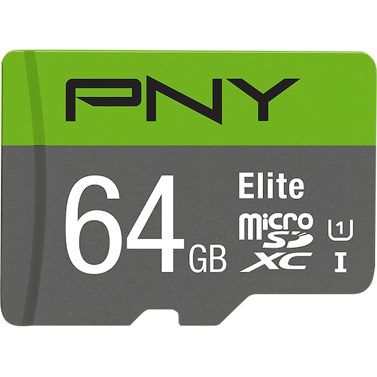 PNY Elite Micro SDXC muistikortti 64 GB - Gigantti verkkokauppa