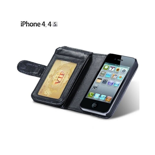 Multi lompakkokotelo 7-kortti Apple iPhone 4 / 4S - musta - Gigantti  verkkokauppa