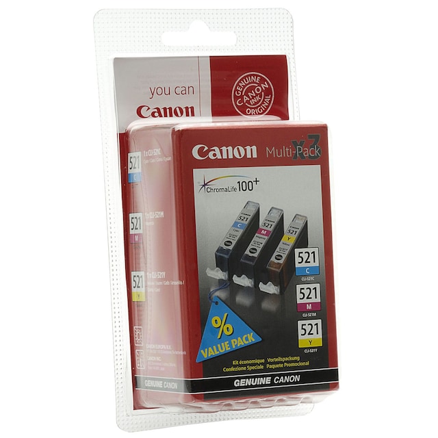 Canon CLI-521VAL mustekasetti (kolmiväri)