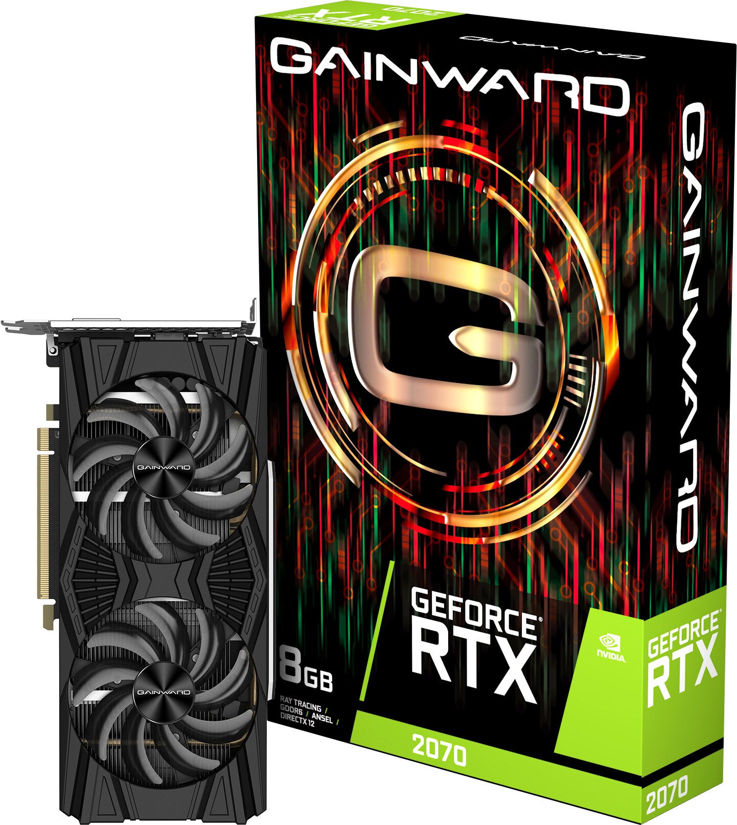 Gainward GeForce RTX 2070 TwinX näytönohjain 8G - Gigantti verkkokauppa