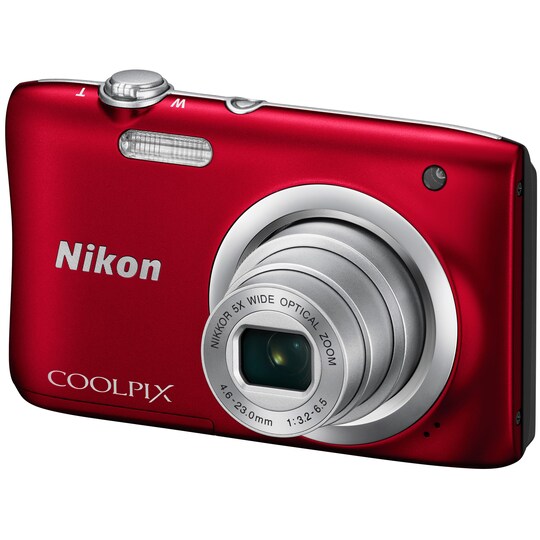 Nikon CoolPix A100 digikamera (punainen) - Gigantti verkkokauppa