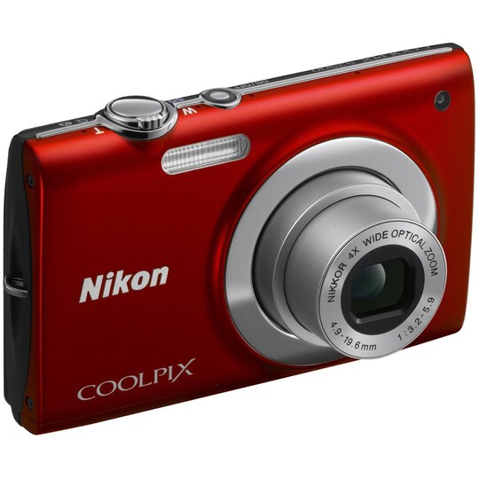 Nikon COOLPIX S2550 digikamera (punainen) - Gigantti verkkokauppa