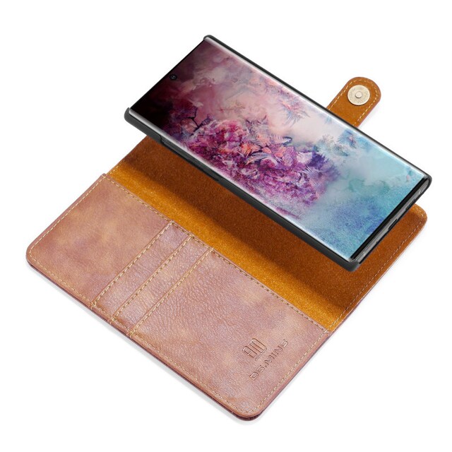 Lompakkokotelo DG-Ming 2i1 Samsung Galaxy Note 10 (SM-N970F)  - ruskea