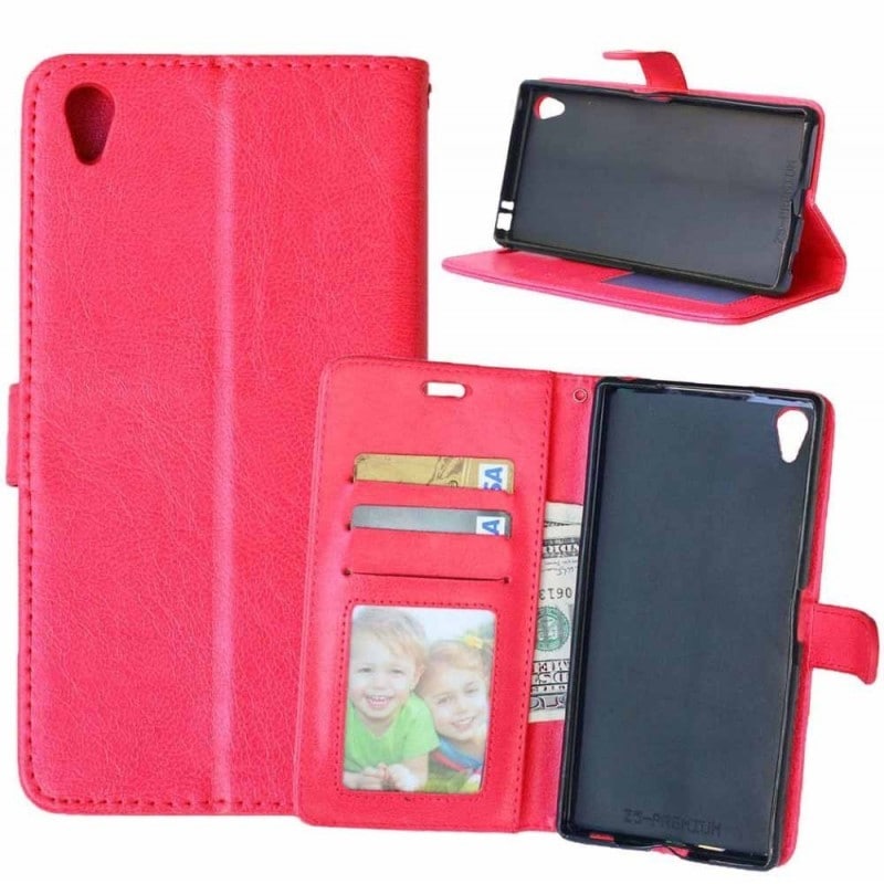 Lompakkokotelo 3-kortti Sony Xperia Z5 Premium (E6853) - punainen -  Gigantti verkkokauppa