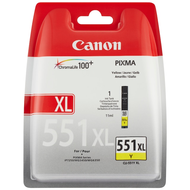 Canon CLI-551XL mustekasetti (keltainen)