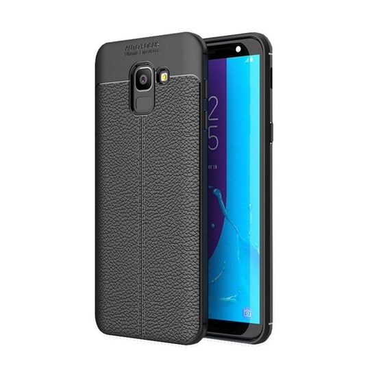 Nahkakuvioitu TPU kuori Samsung Galaxy J6 2018 (SM-J600F) - musta -  Gigantti verkkokauppa
