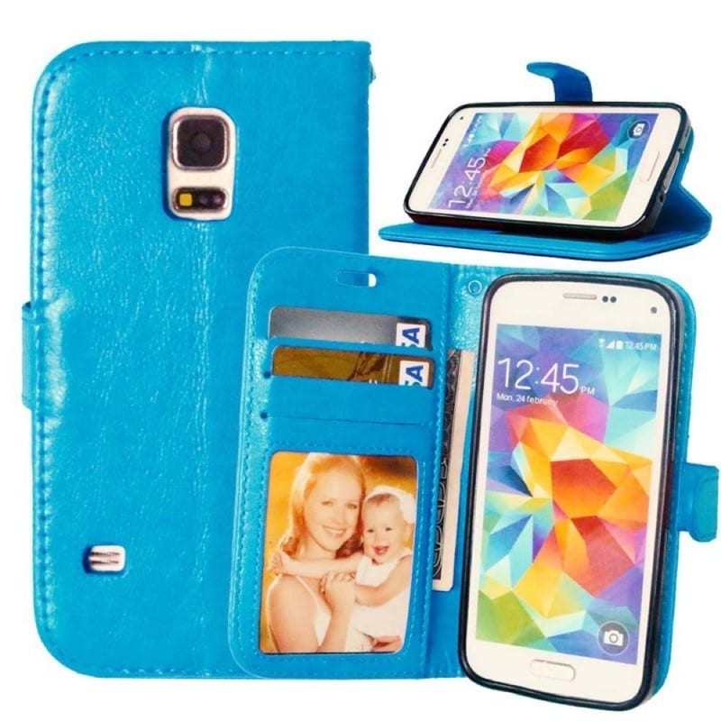 Lompakkokotelo 3-kortti Samsung Galaxy S5 (SM-G900F) - Vaaleansininen -  Gigantti verkkokauppa
