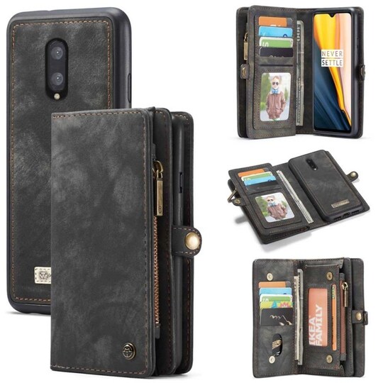 CaseMe Lompakkokotelo 11-kortti OnePlus 7 - Musta / harmaa - Gigantti  verkkokauppa