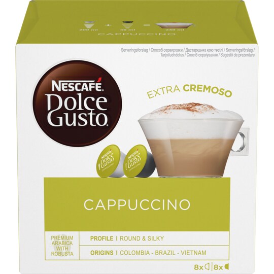 Nescafe Dolce Gusto Cappuccino kahvikapselit - Gigantti verkkokauppa