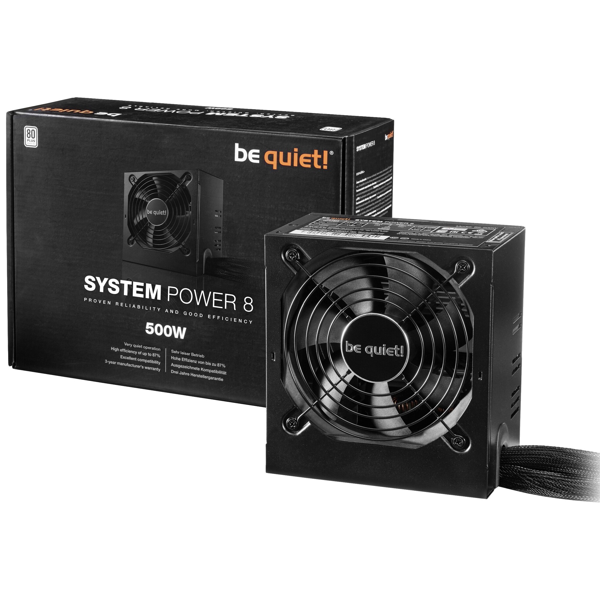 be quiet! System Power 8 500W virtalähde - Gigantti verkkokauppa